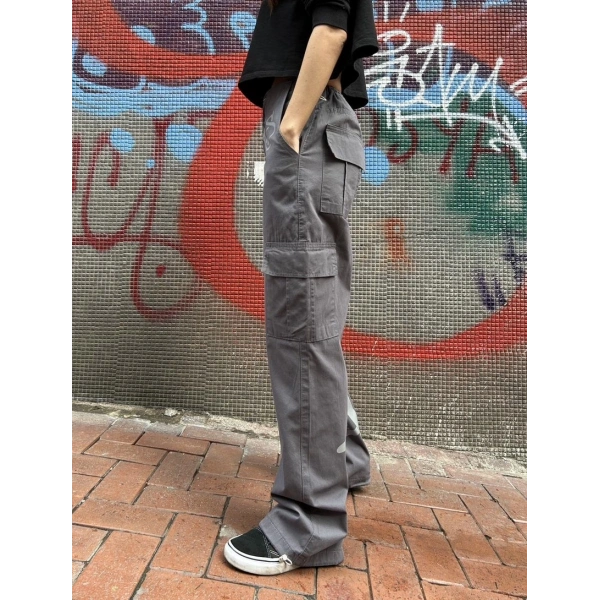 Grunge baskılı unisex pantolon