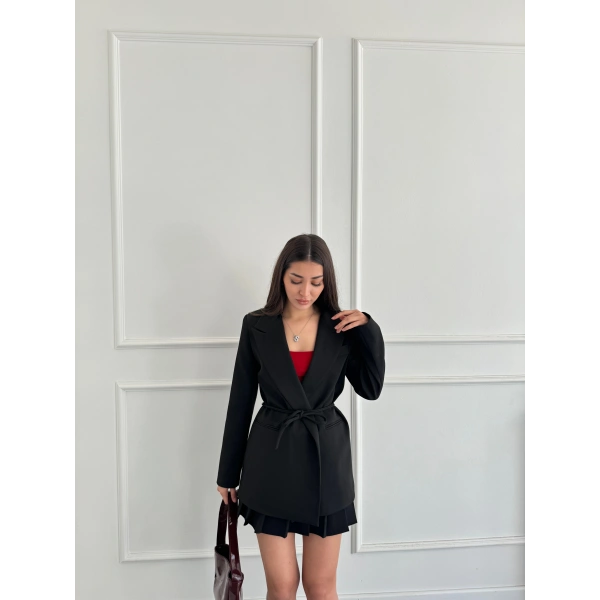 Bağlamalı Oversize blazer ceket