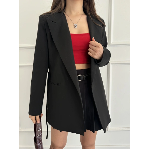 Bağlamalı Oversize blazer ceket