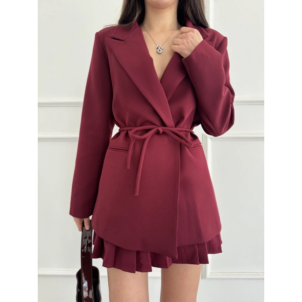 Bağlamalı Oversize blazer ceket