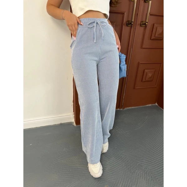 Çizgi detay pantolon