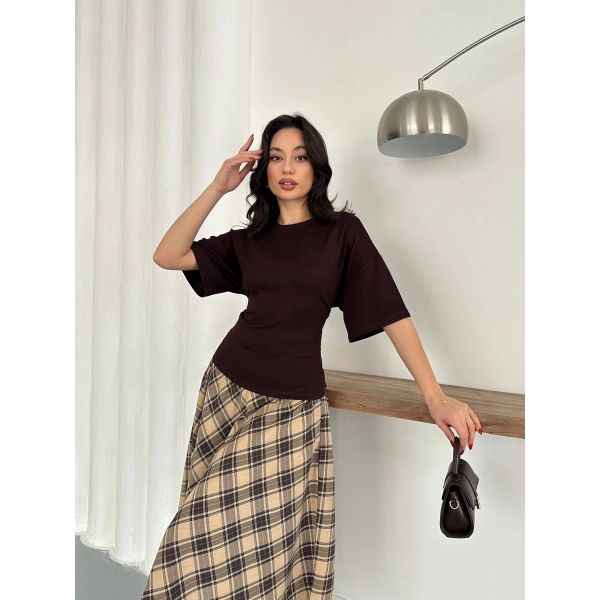 Arkadan Bağlamalı Bluz