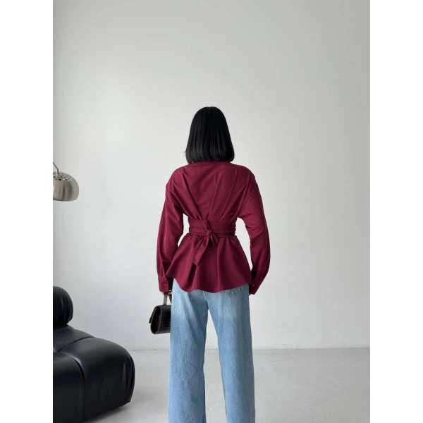 Bağlama detaylı gömlek