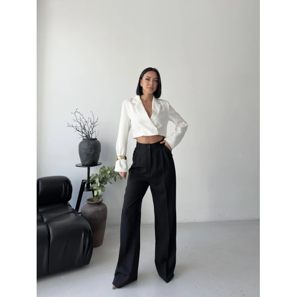 Yüksek bel palazzo pantolon