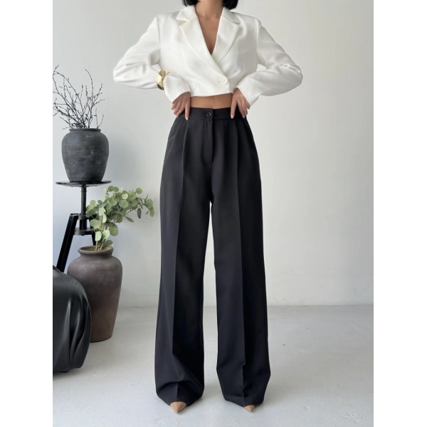 Yüksek bel palazzo pantolon