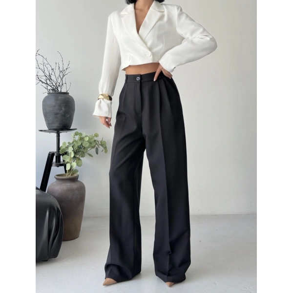 Yüksek bel palazzo pantolon