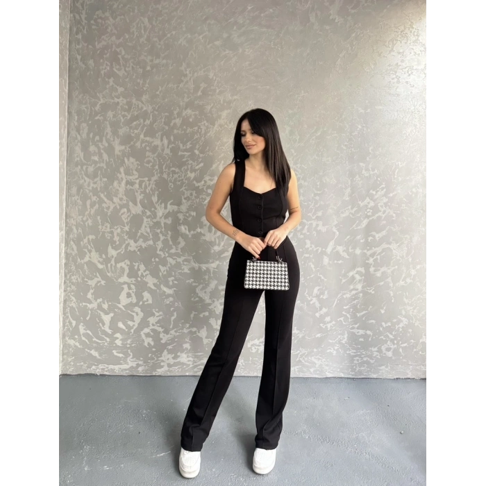 Yelek ve pantolonlu ikili takım