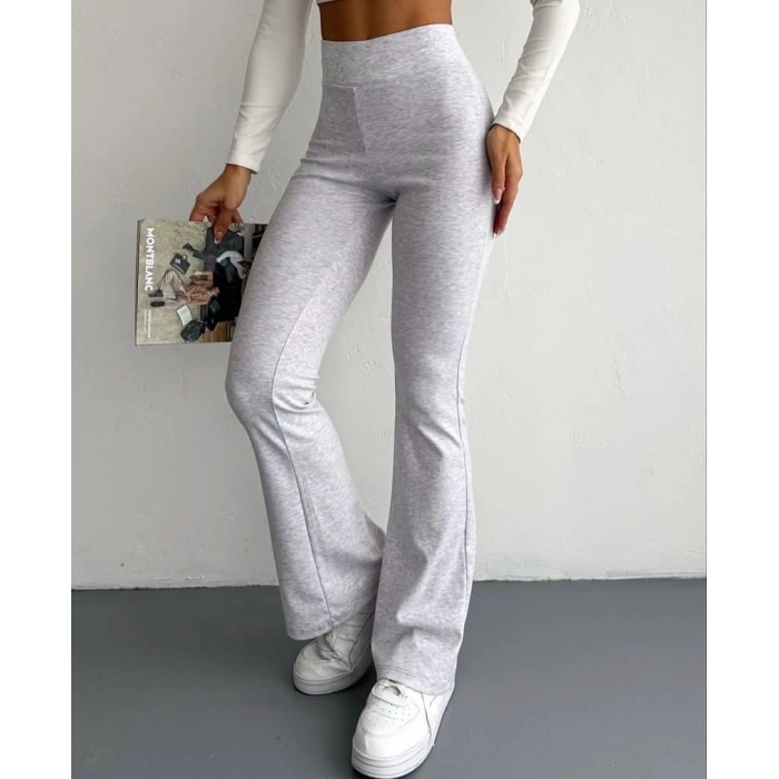 İspanyol paça bel lastikli tayt