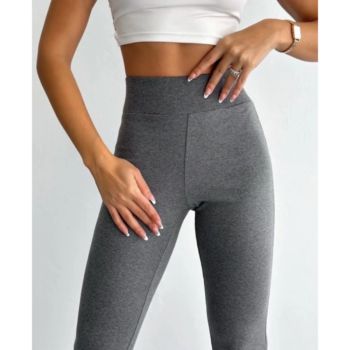 İspanyol paça bel lastikli tayt