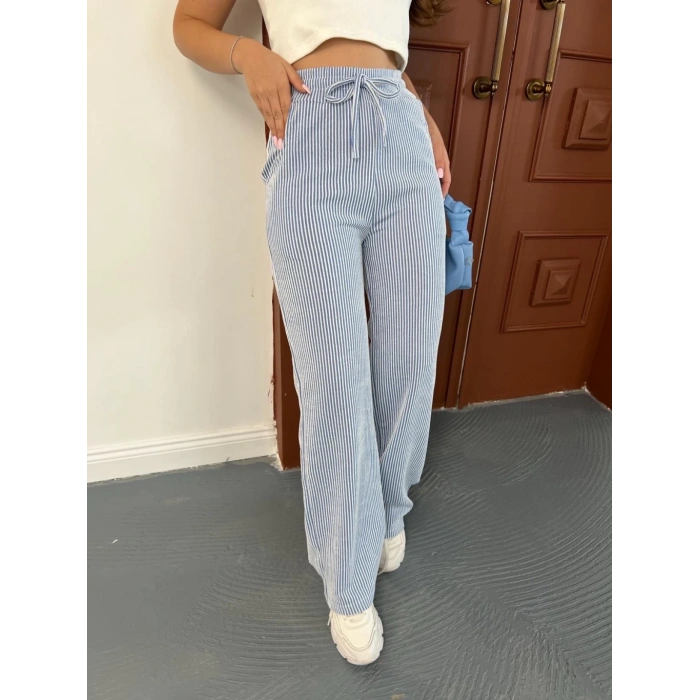 Çizgi detay pantolon
