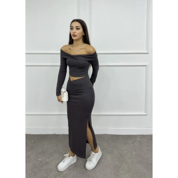 Etek&crop ikili takım