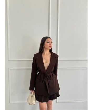 Bağlamalı Oversize blazer ceket