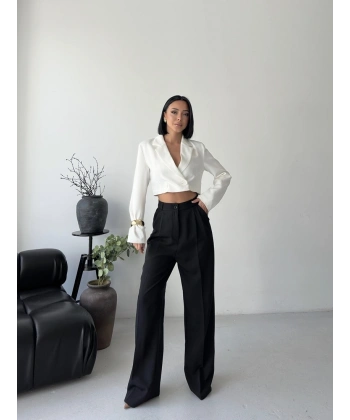 Yüksek bel palazzo pantolon