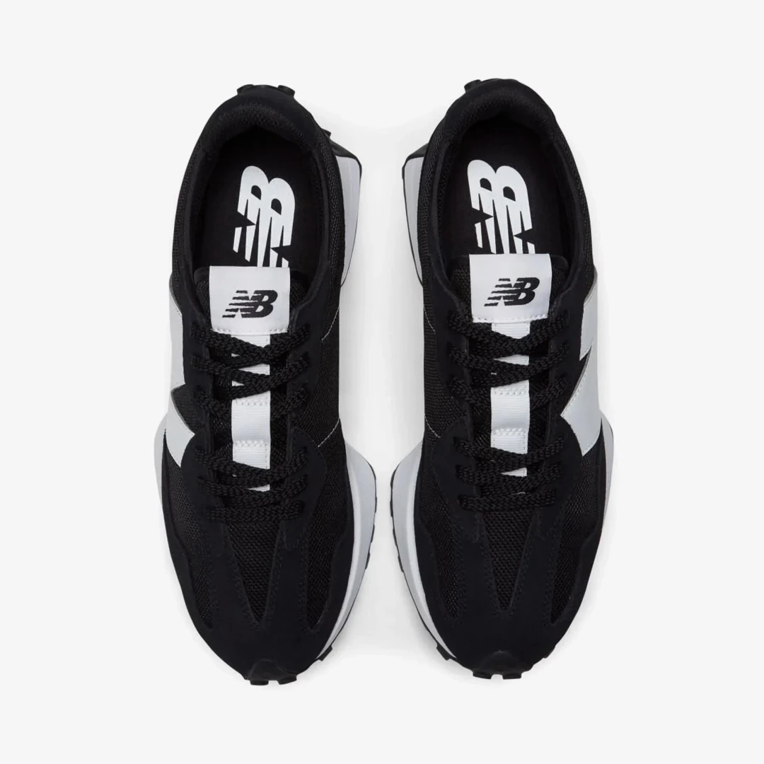 327 Unisex Spor Ayakkabı Beyaz/Siyah