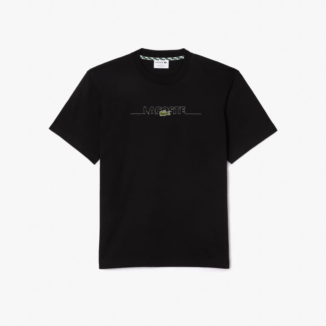 Classic Fit Bisiklet Yaka Baskılı T-Shirt