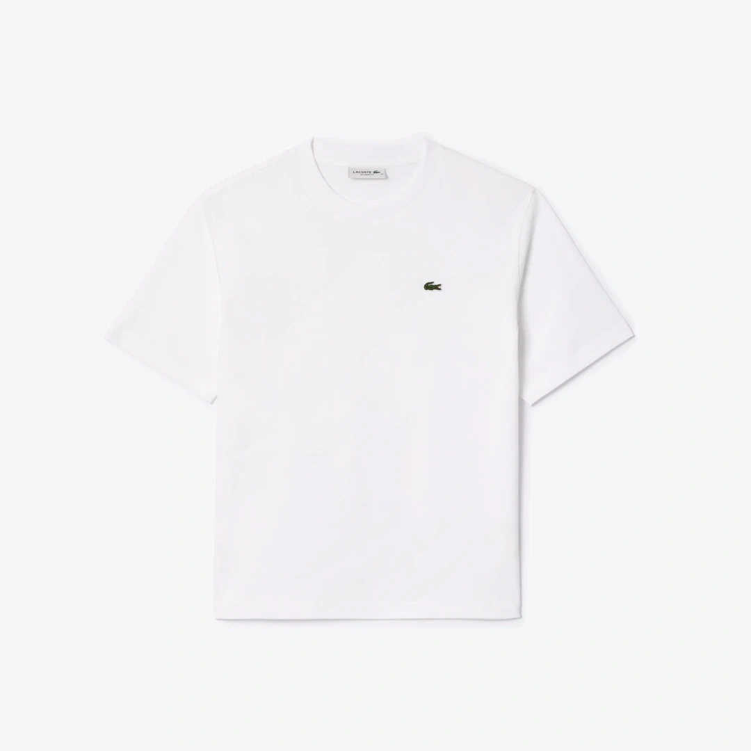 Classic Fit Bisiklet Yaka Kadın T-Shirt Beyaz