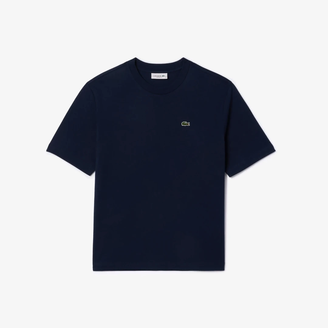 Classic Fit Bisiklet Yaka Kadın T-Shirt Lacivert