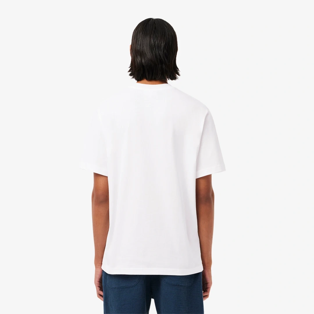 Classic Fit Bisiklet Yaka T-Shirt Beyaz