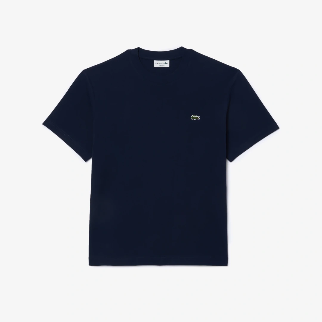 Classic Fit Bisiklet Yaka T-Shirt Lacivert