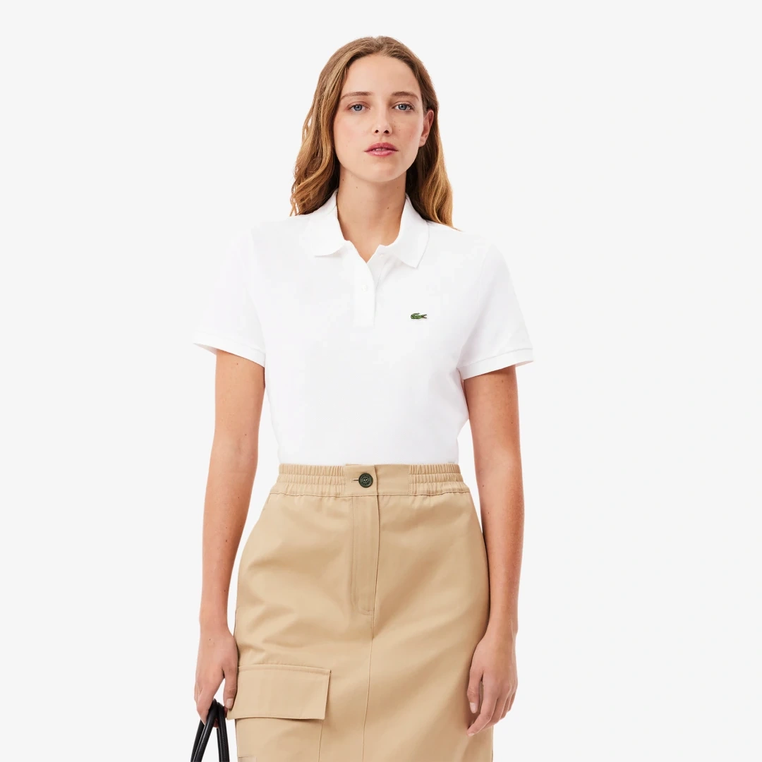 Classic Fit L1212 Kadın Polo Beyaz
