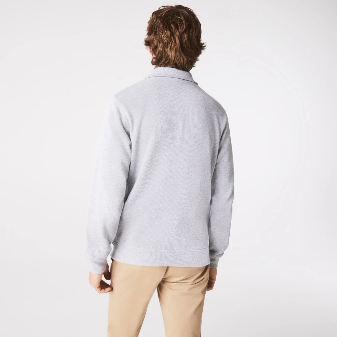 Classic Fit Yarım Fermuarlı Sweatshirt Gri