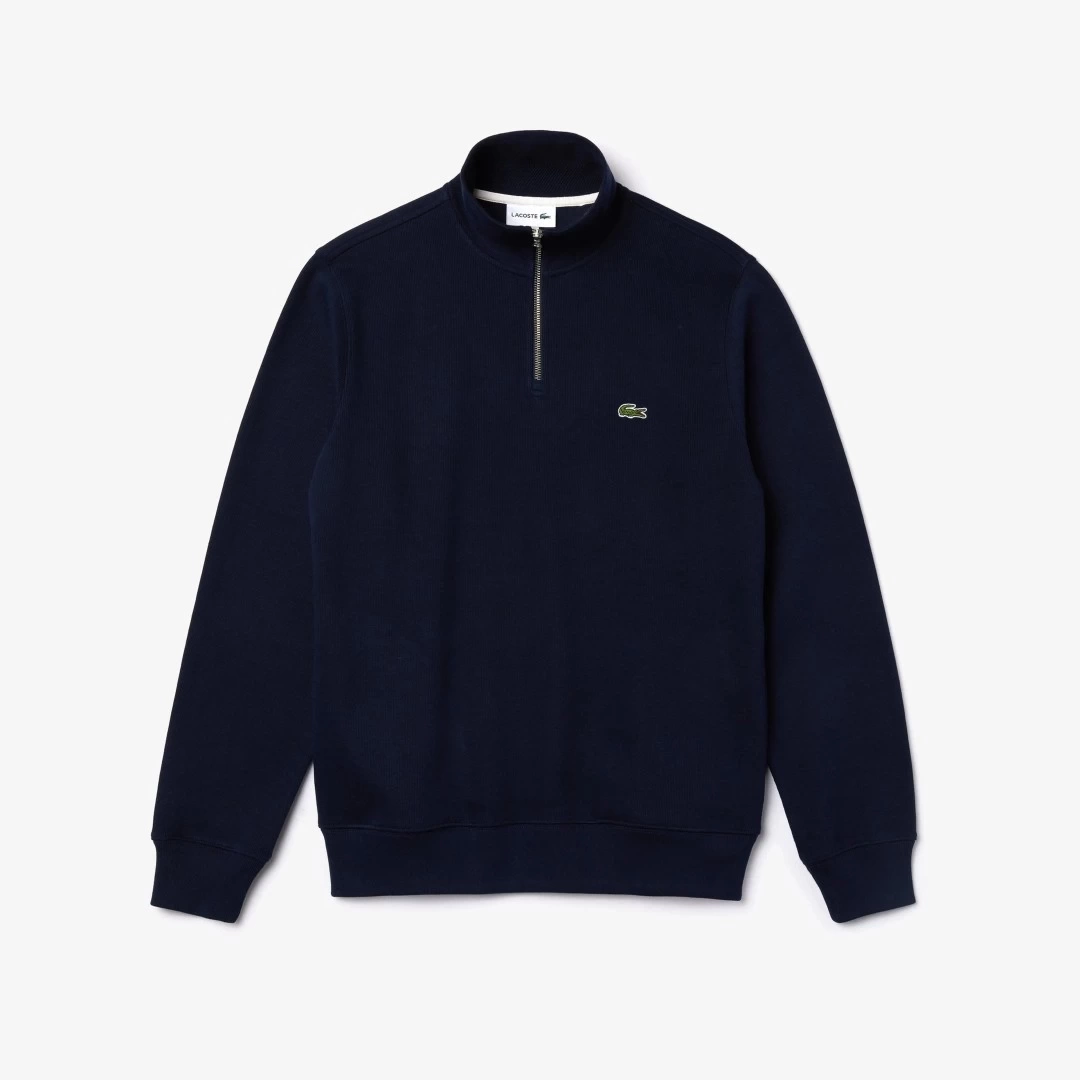 Classic Fit Yarım Fermuarlı Sweatshirt Lacivert