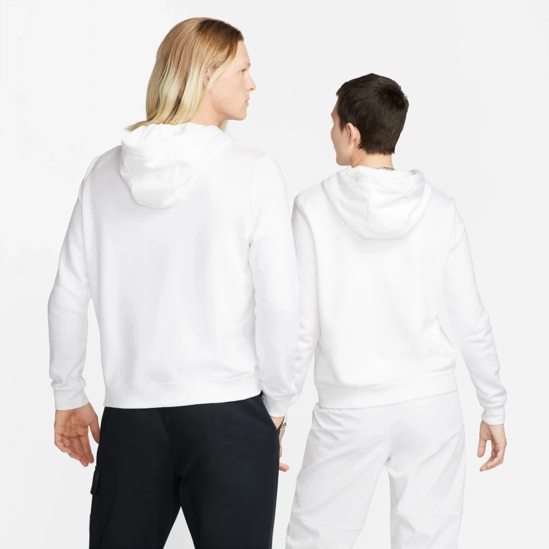 Club Fleece Kapüşonlu Sweatshirt Beyaz