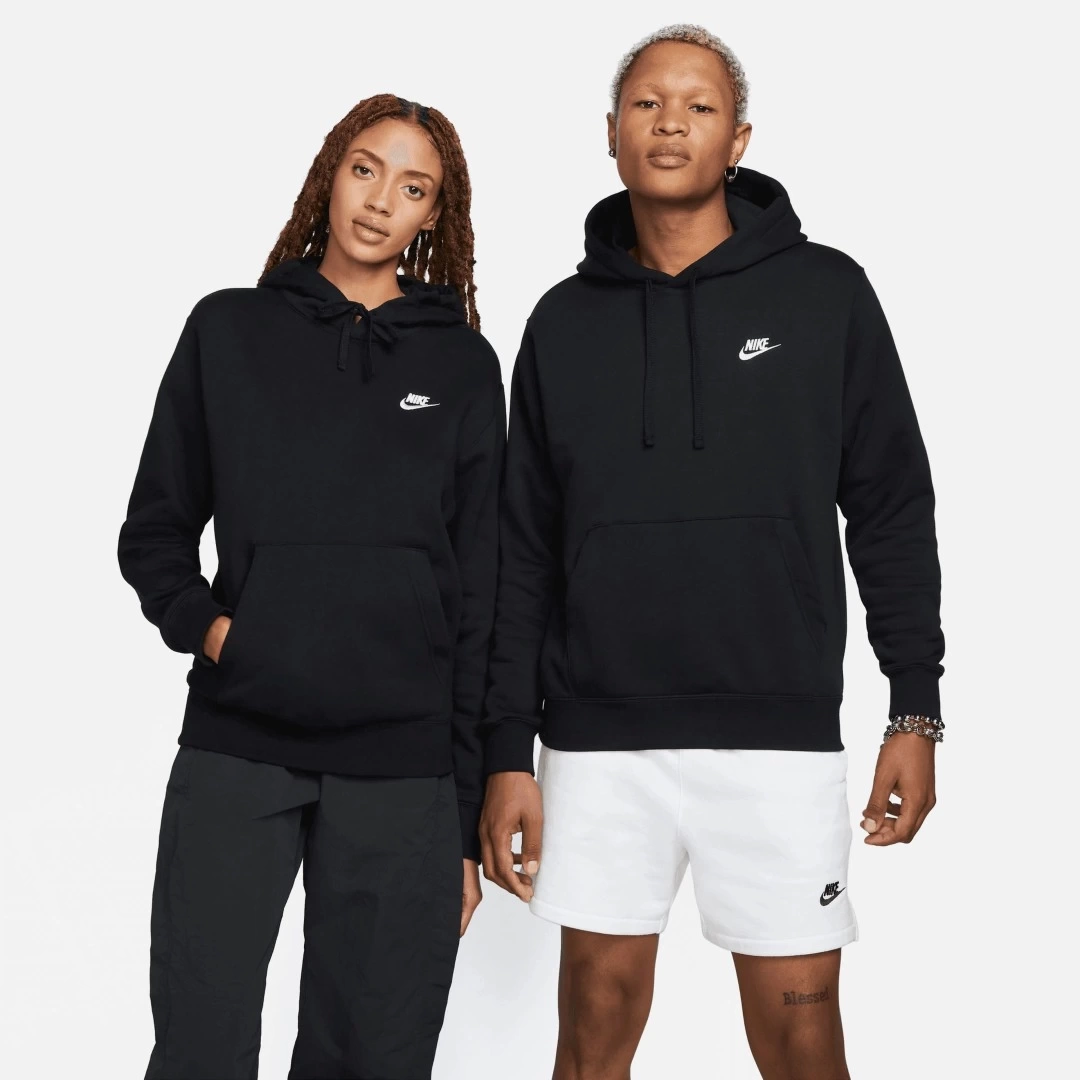 Club Fleece Kapüşonlu Sweatshirt Siyah