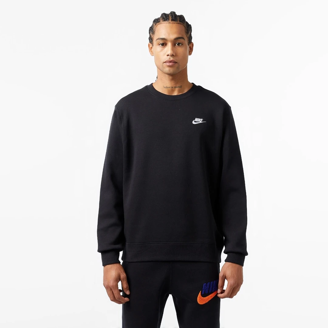 Club French Terry Sweatshirt Siyah