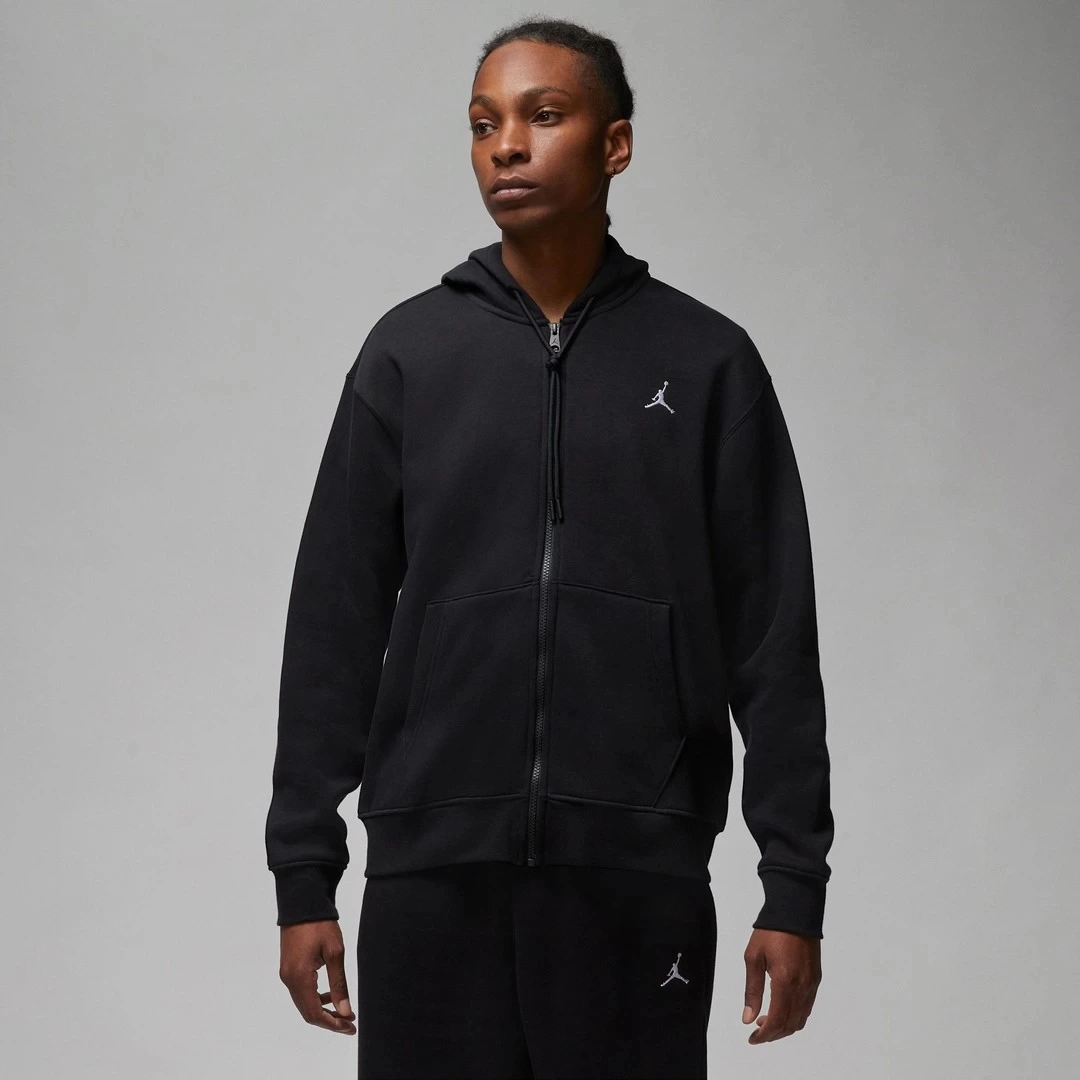 Essentials Tam Boy Fermuarlı Fleece Takım Siyah