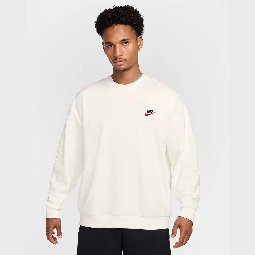 Foundation Club Fleece Sweatshirt Beyaz