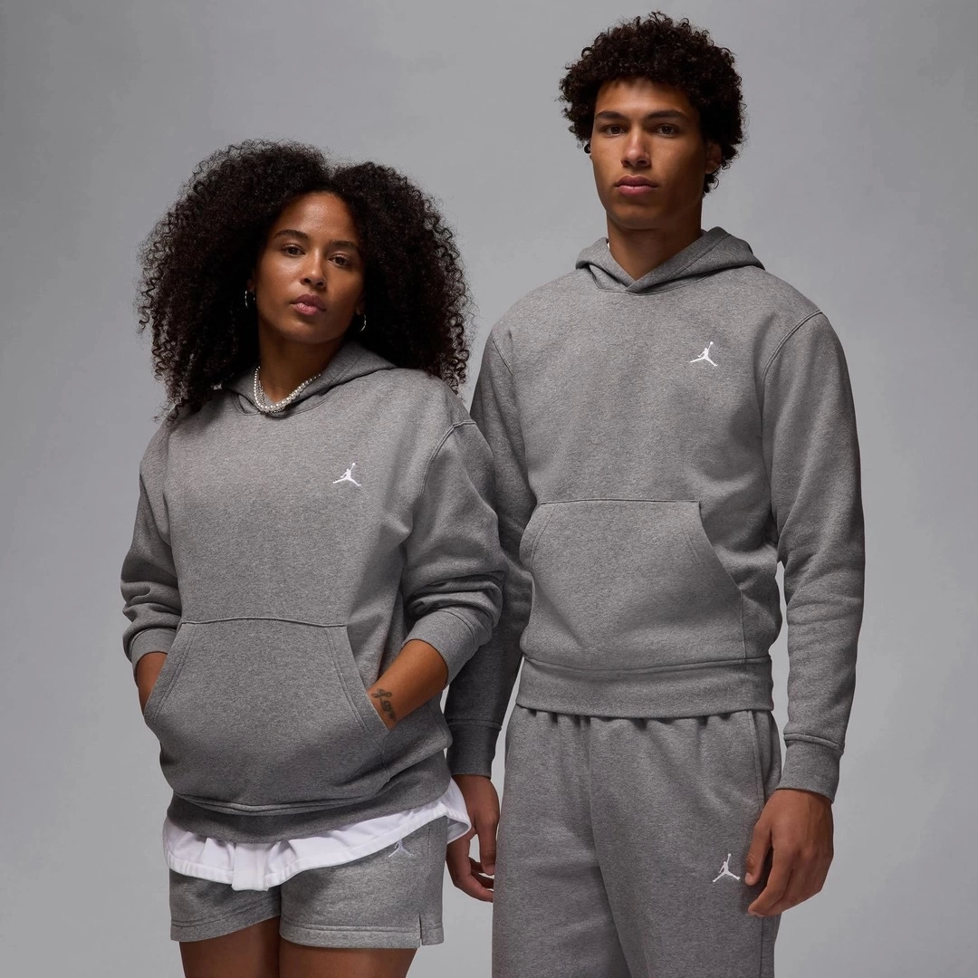 Jordan Brooklyn Fleece Hoodie Gri