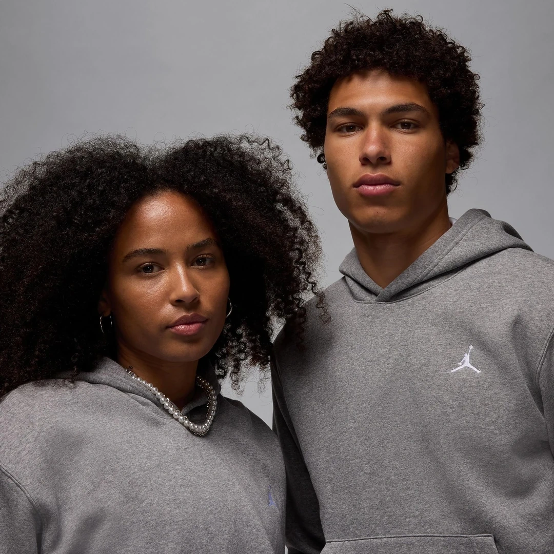 Jordan Brooklyn Fleece Hoodie Gri