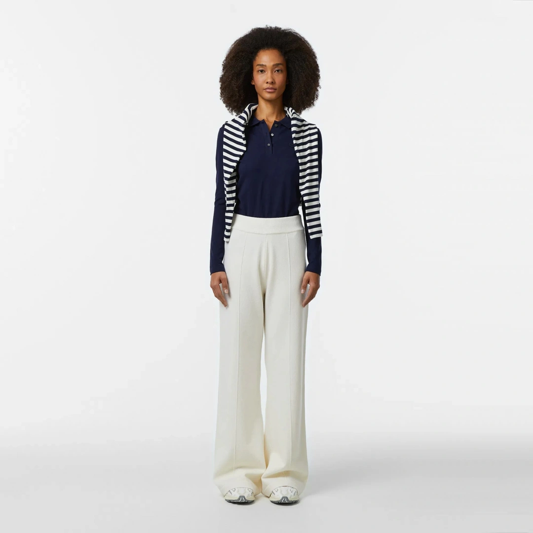 L.12.12 Classic Fit Kadın Uzun Kollu Lacivert Polo