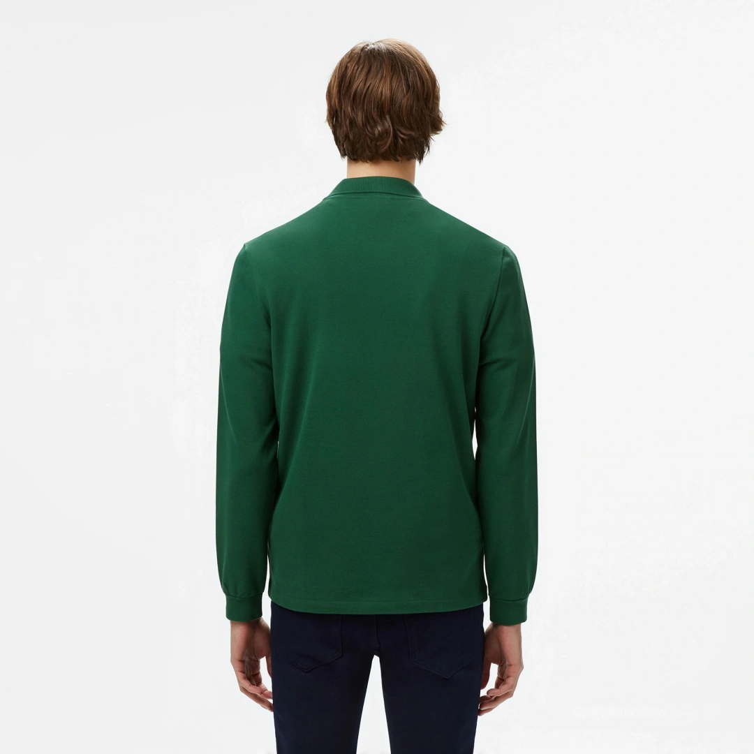 L.12.12 Classic Fit Uzun Kollu Yeşil Polo
