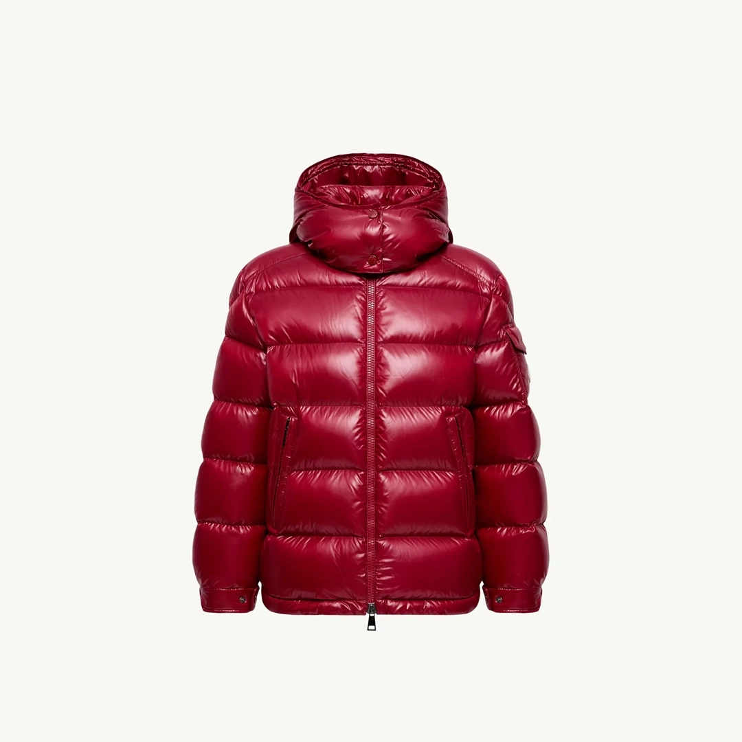Maire Hooded Short Down Kırmızı Mont