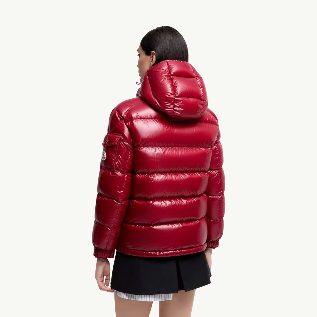 Maire Hooded Short Down Kırmızı Mont