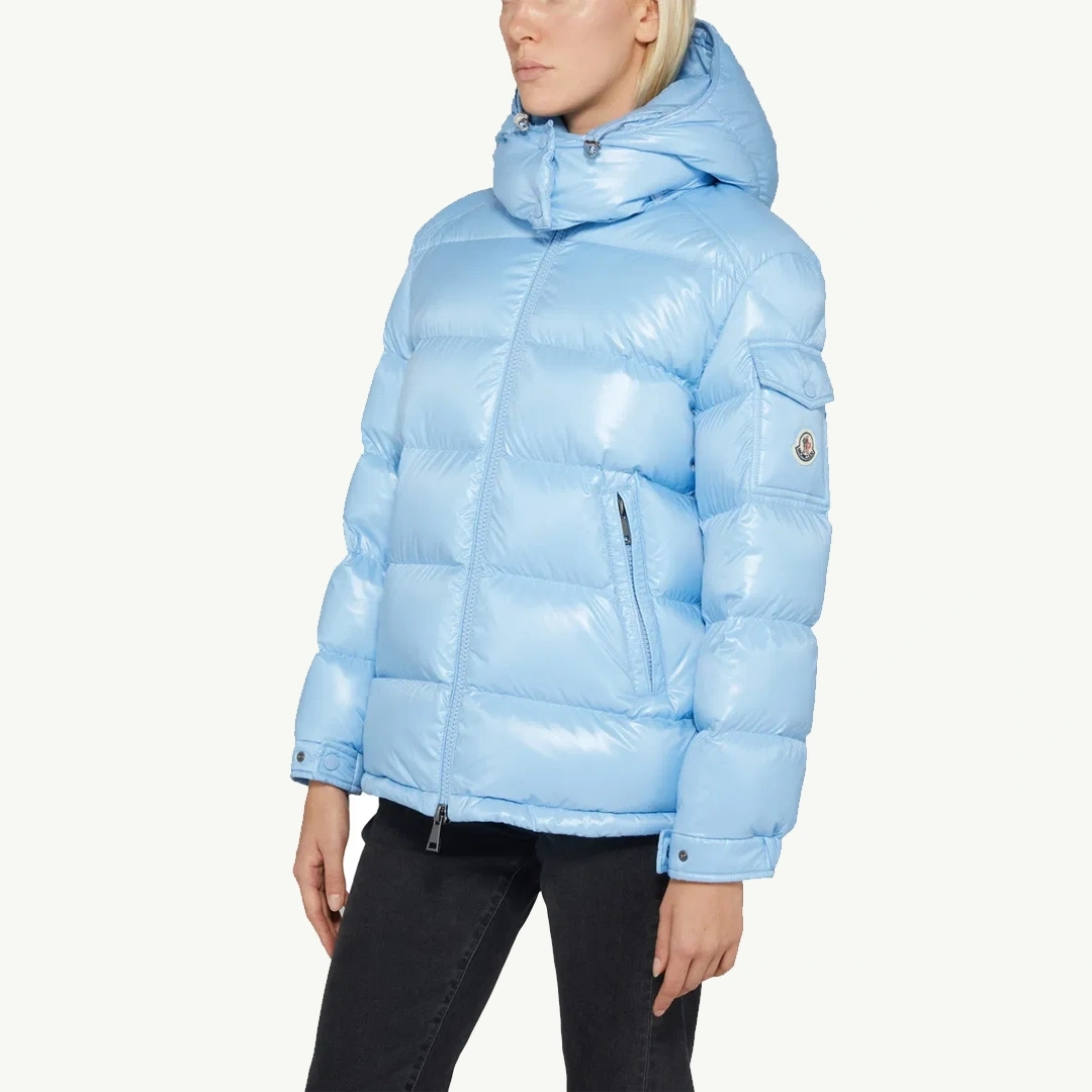 Maire Hooded Short Down Mavi Mont