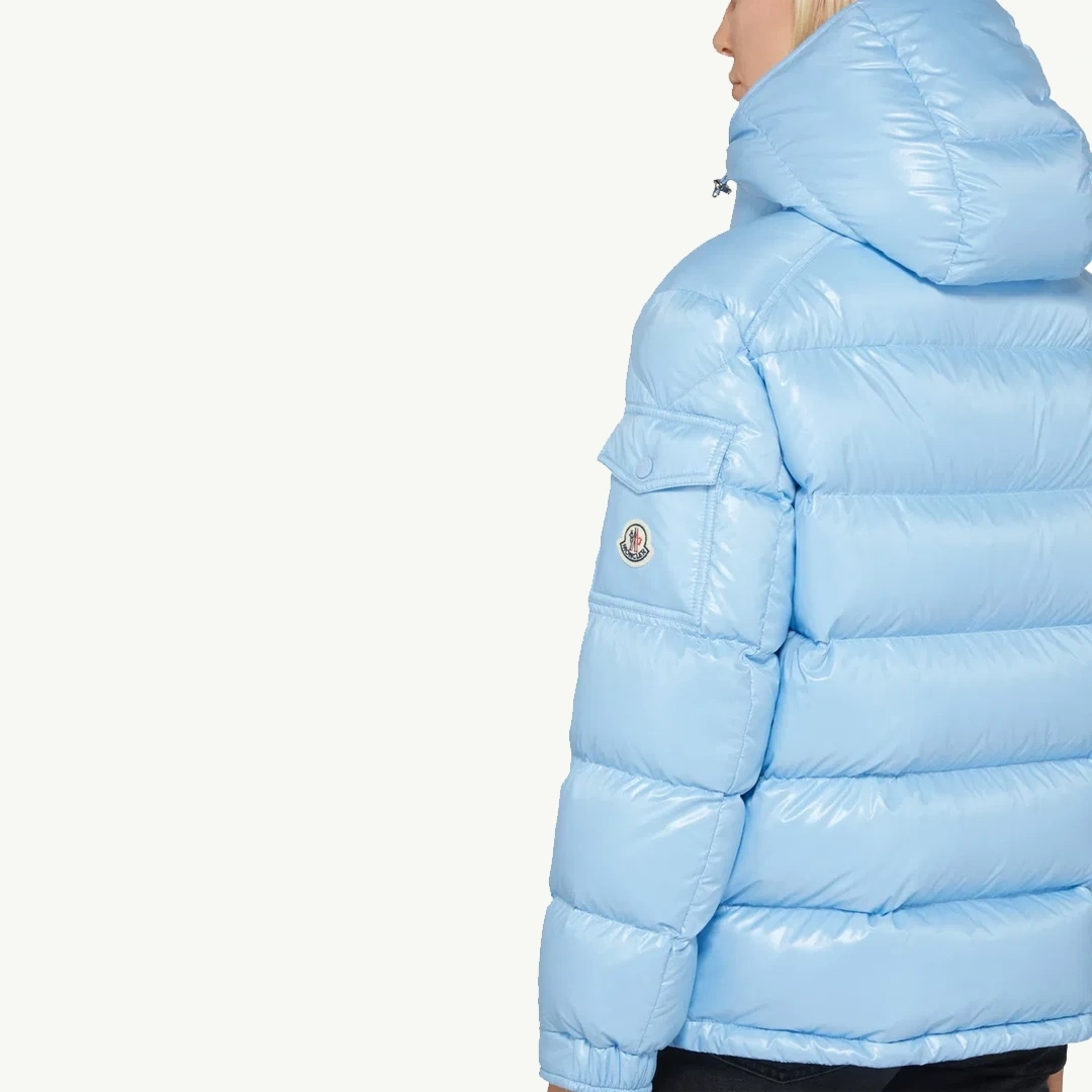 Maire Hooded Short Down Mavi Mont