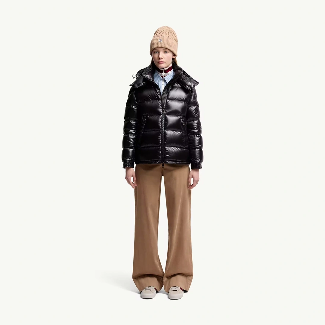 Maire Hooded Short Down Siyah Mont
