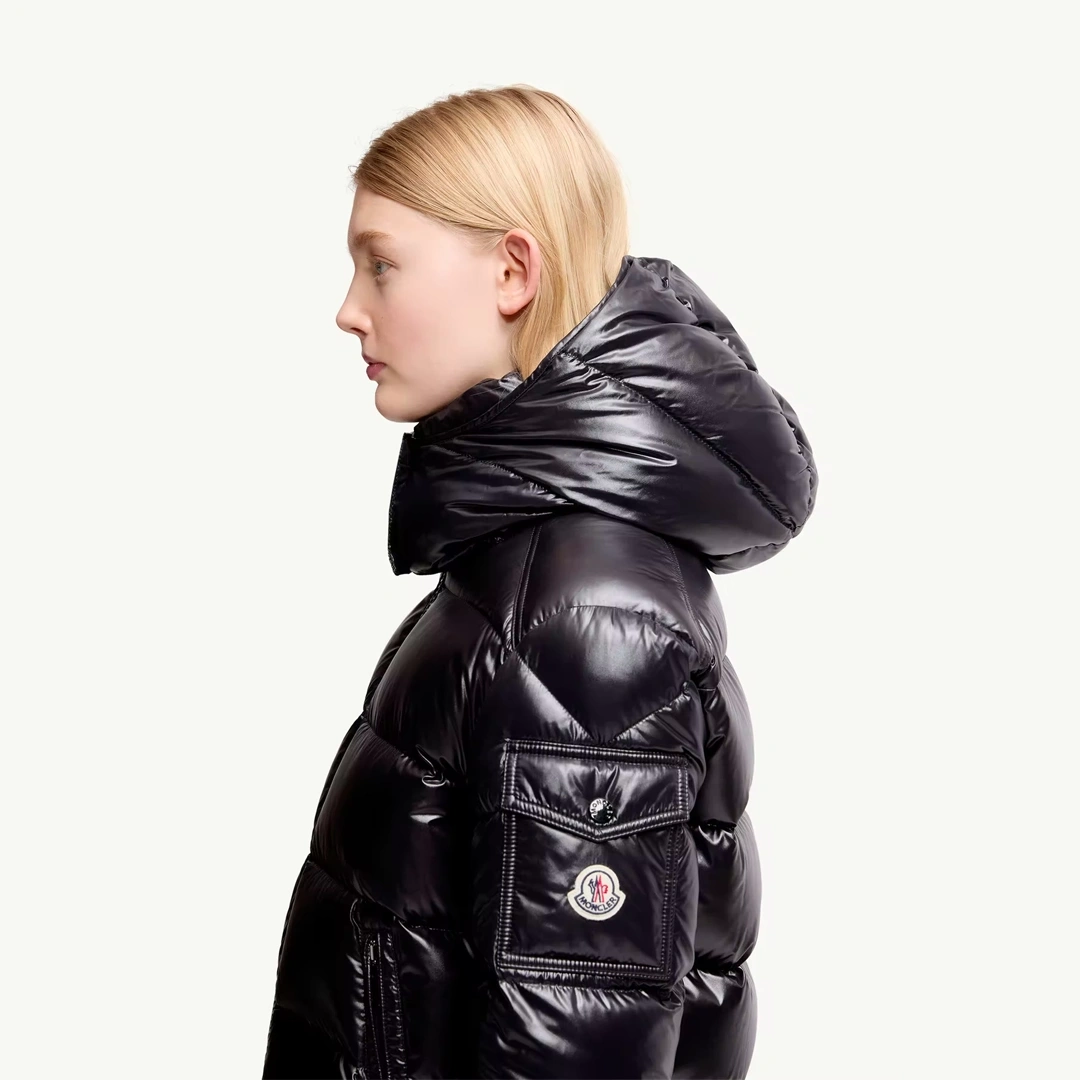 Maire Hooded Short Down Siyah Mont