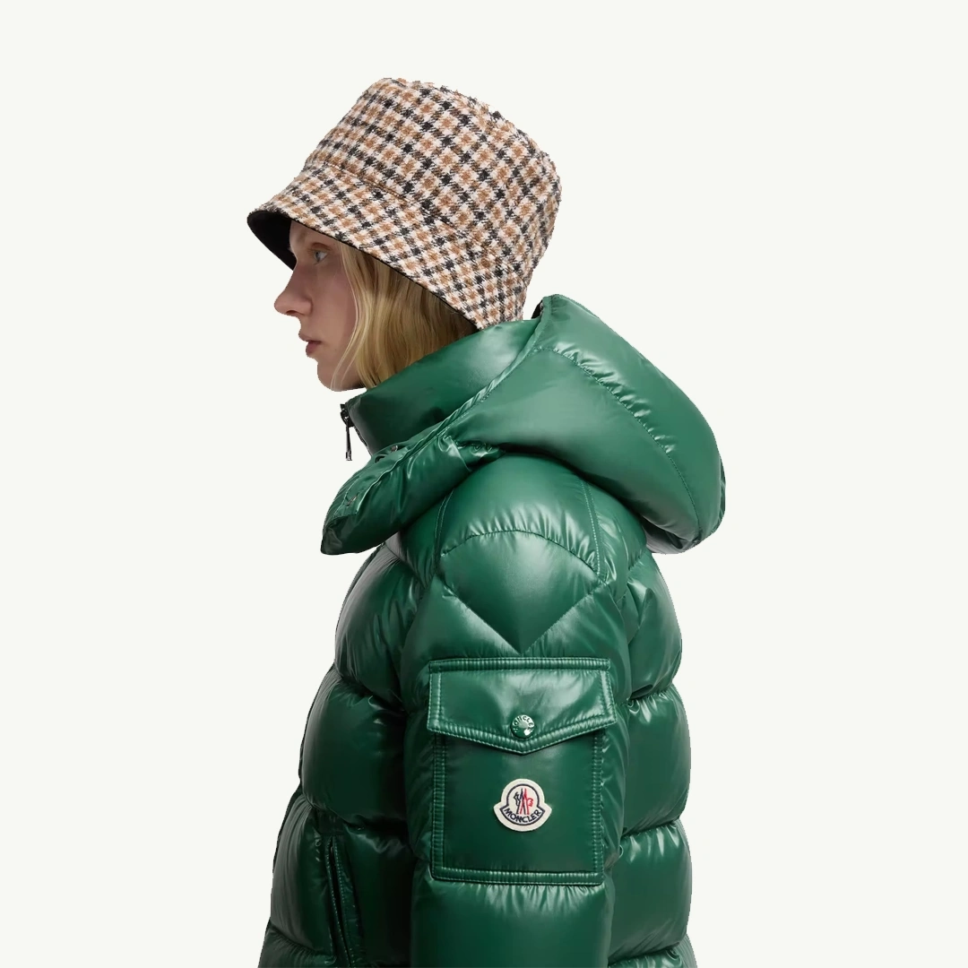 Maire Hooded Short Down Yeşil Mont