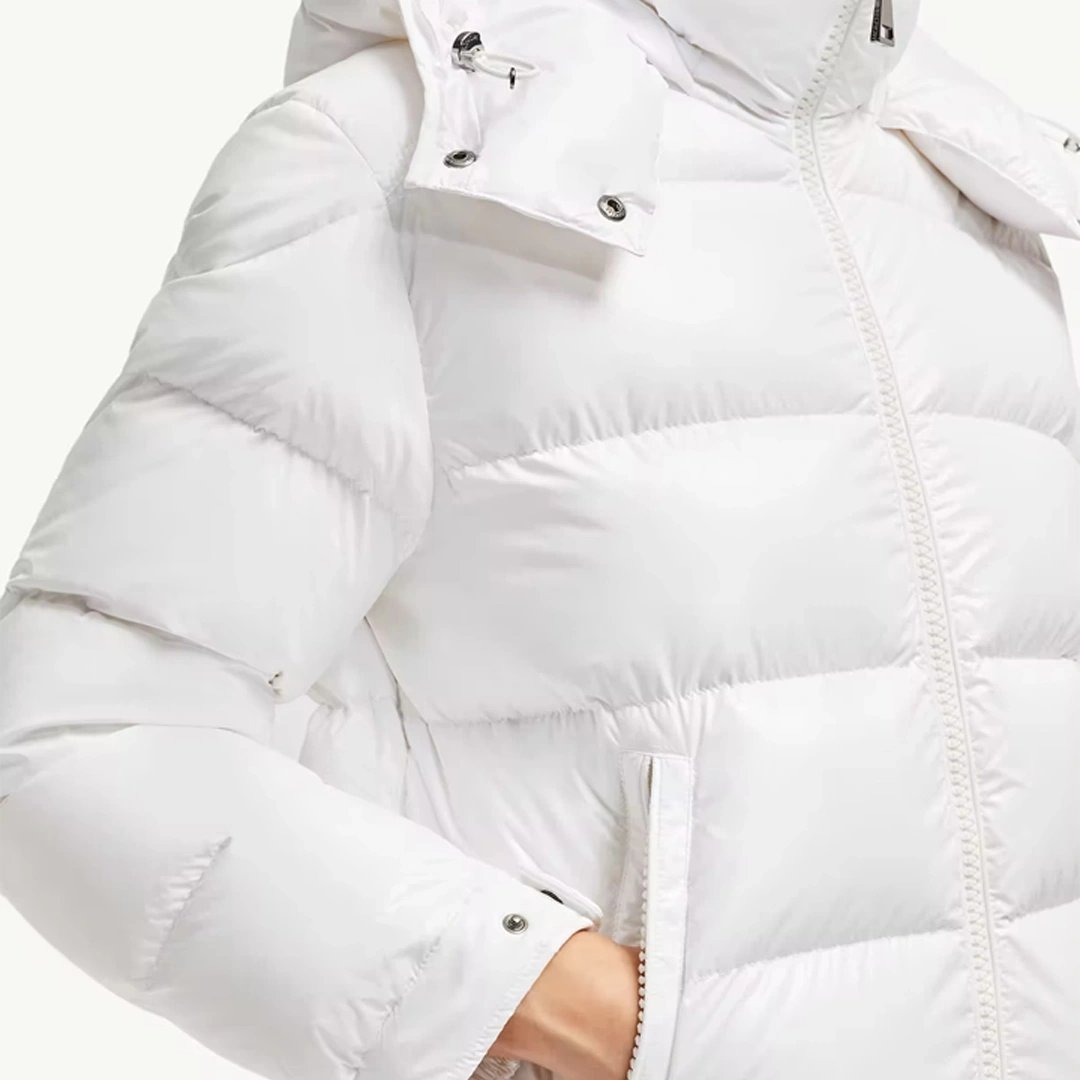 Maire Hooded Short Down Beyaz Mont