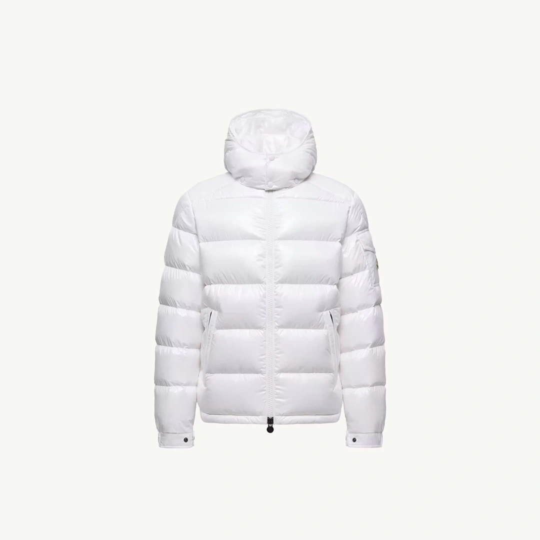 Maya Hooded Short Down Beyaz Mont