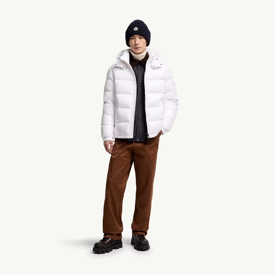 Maya Hooded Short Down Beyaz Mont