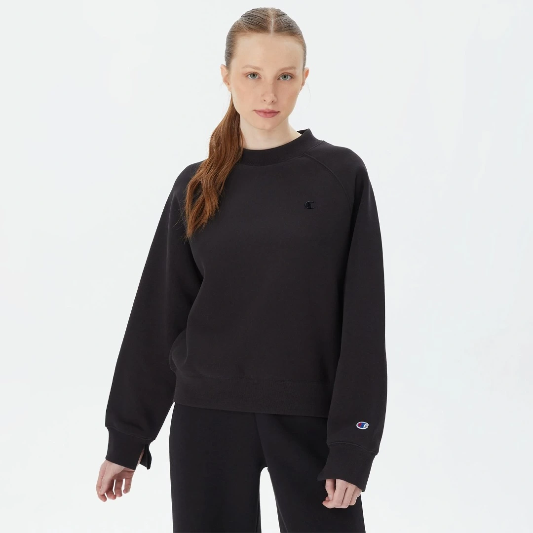 Powerblend Fleece Crew, C Logo Kadın Sweatshirt