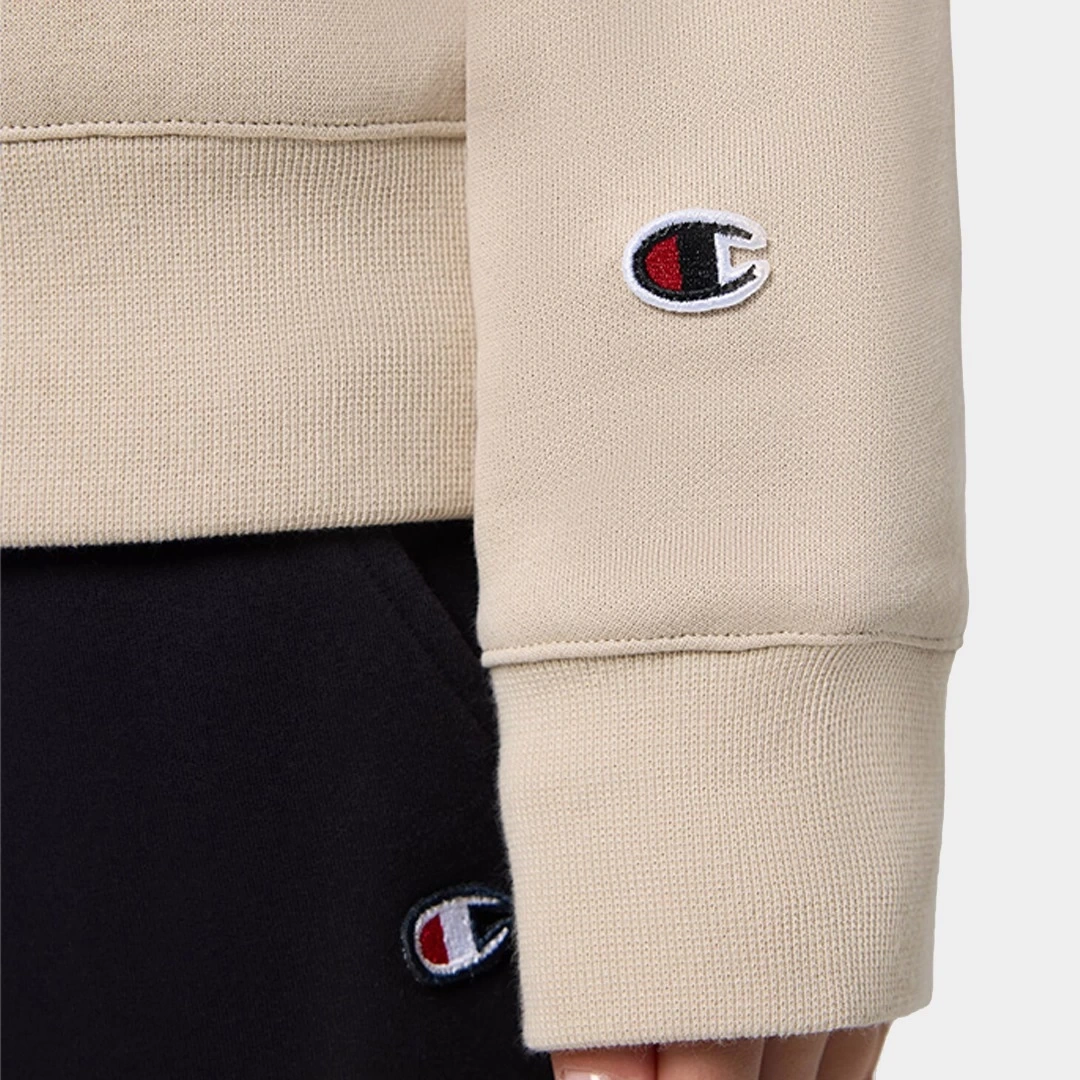 Powerblend Fleece Crew, C Logo Kadın Sweatshirt Kahverengi