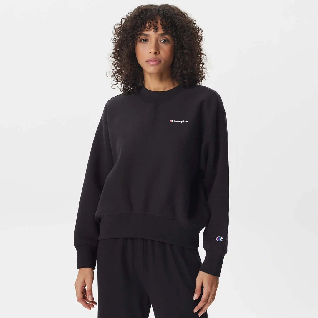 Powerblend Fleece Crew  Kadın Sweatshirt Siyah