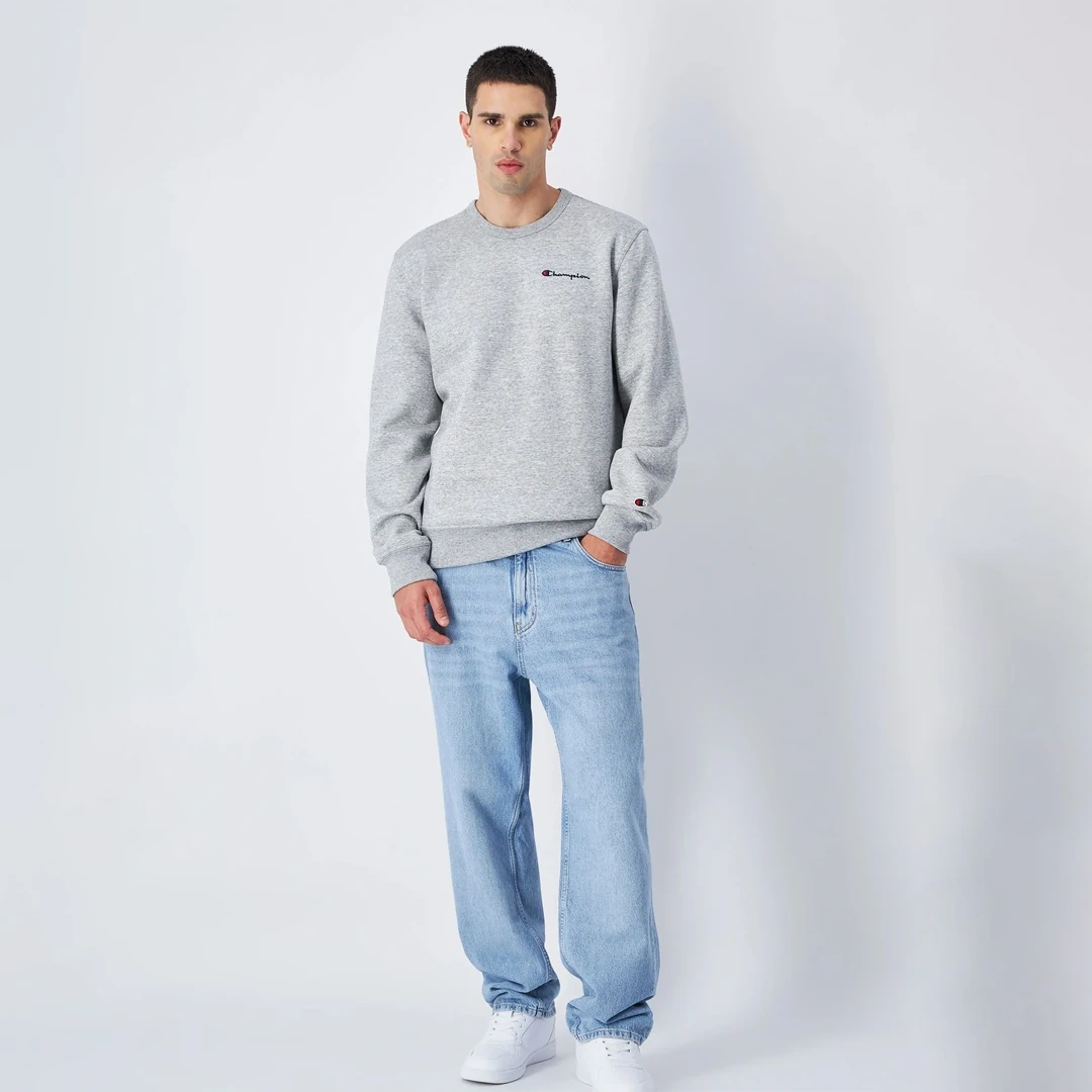 Powerblend Fleece Crew Sweatshirt Gri