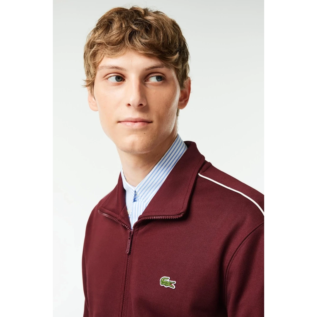 Regular Fit Fermuarlı Sweatshirt Kırmızı